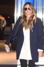 HEIDI KLUM at JFK Airport in New York 02/08/2018