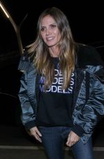 HEIDI KLUM at Los Angeles International Airport 02/06/2018