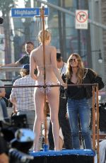 HEIDI KLUM on the Set of Germany