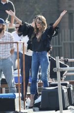 HEIDI KLUM on the Set of Germany