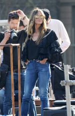 HEIDI KLUM on the Set of Germany
