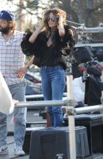 HEIDI KLUM on the Set of Germany