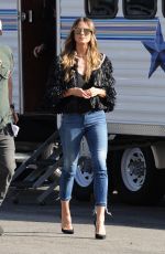 HEIDI KLUM on the Set of Germany