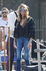HEIDI KLUM on the Set of Germany