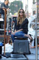 HEIDI KLUM on the Set of Germany