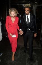 HELEN FLANAGAN Leaves Kym Marsh Footprint Charity Ball in Manchester 02/10/2018