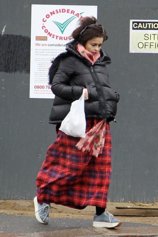 HELENA BONHAM CARTER Out and About in Hampstead 02/10/2018
