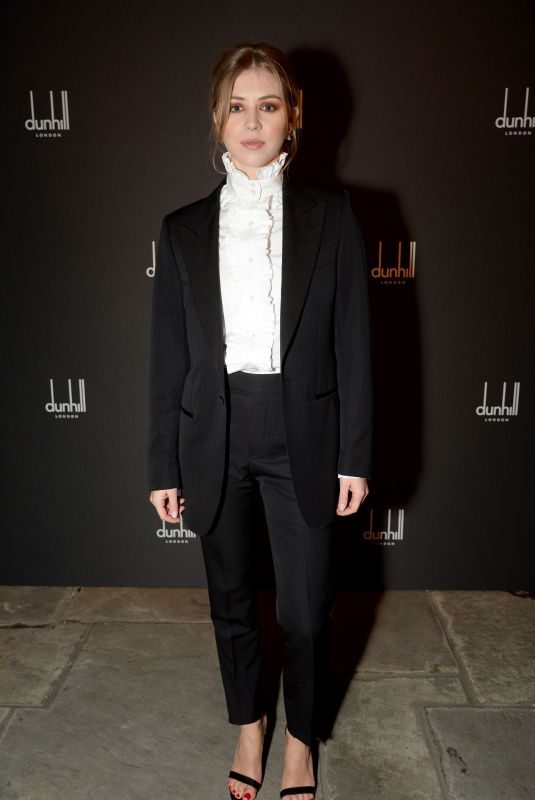HERMIONE CORFIELD at Dunhill and GQ Pre-bafta Filmmakers Dinner Party in London 02/15/2018
