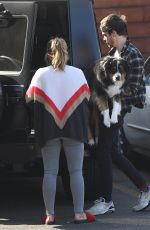 HILARY DUFF and Matthew Koma at Veterinarian Office in Los Angeles 02/06/2018