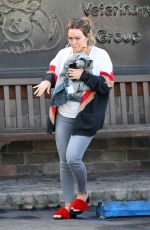HILARY DUFF and Matthew Koma at Veterinarian Office in Los Angeles 02/06/2018