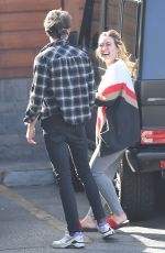HILARY DUFF and Matthew Koma at Veterinarian Office in Los Angeles 02/06/2018