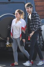 HILARY DUFF and Matthew Koma at Veterinarian Office in Los Angeles 02/06/2018