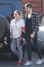 HILARY DUFF and Matthew Koma at Veterinarian Office in Los Angeles 02/06/2018
