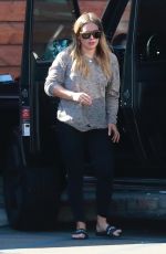 HILARY DUFF Leaves a Veterinarian in Studio City 02/18/2018