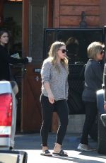 HILARY DUFF Leaves a Veterinarian in Studio City 02/18/2018