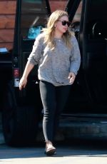 HILARY DUFF Leaves a Veterinarian in Studio City 02/18/2018
