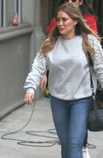 HILARY DUFF on the Set of Younger in New York 02/20/2018