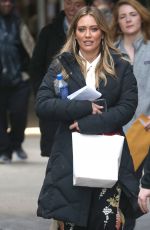 HILARY DUFF on the Set of Younger in New York 02/20/2018