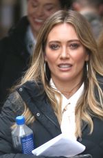 HILARY DUFF on the Set of Younger in New York 02/20/2018