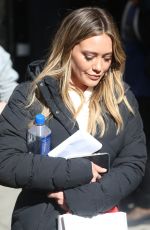 HILARY DUFF on the Set of Younger in New York 02/20/2018