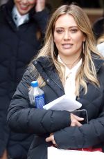 HILARY DUFF on the Set of Younger in New York 02/20/2018