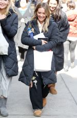 HILARY DUFF on the Set of Younger in New York 02/20/2018