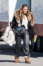 HILARY DUFF on the Set of Younger in New York 02/27/2018