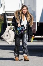 HILARY DUFF on the Set of Younger in New York 02/27/2018