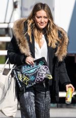 HILARY DUFF on the Set of Younger in New York 02/27/2018