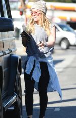 HILARY DUFF Out and About in Los Angeles 02/07/2018