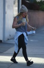 HILARY DUFF Out and About in Los Angeles 02/07/2018