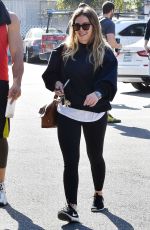 HILARY DUFF Out and About in Los Angeles 02/09/2018