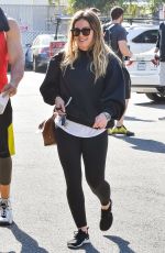 HILARY DUFF Out and About in Los Angeles 02/09/2018