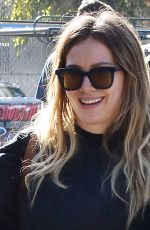 HILARY DUFF Out and About in Los Angeles 02/09/2018