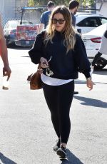 HILARY DUFF Out and About in Los Angeles 02/09/2018