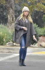 HILARY DUFF Out and About in Toluca Lake 02/10/2018