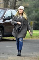 HILARY DUFF Out and About in Toluca Lake 02/10/2018