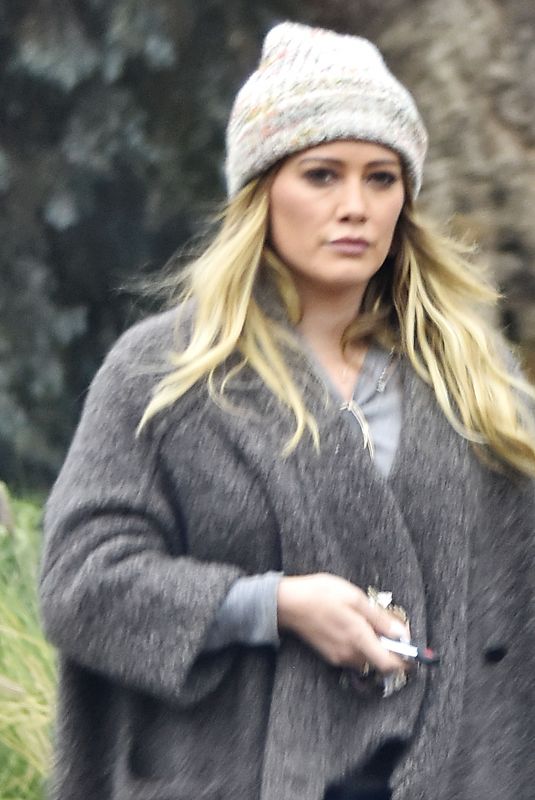 HILARY DUFF Out and About in Toluca Lake 02/10/2018