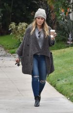 HILARY DUFF Out and About in Toluca Lake 02/10/2018