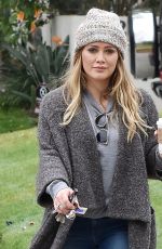 HILARY DUFF Out and About in Toluca Lake 02/10/2018