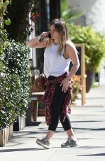 HILARY DUFF Out for Lunch in Los Angeles 02/15/2018