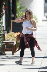 HILARY DUFF Out for Lunch in Los Angeles 02/15/2018