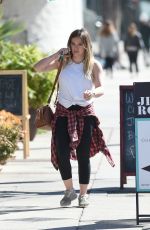 HILARY DUFF Out for Lunch in Los Angeles 02/15/2018