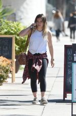 HILARY DUFF Out for Lunch in Los Angeles 02/15/2018