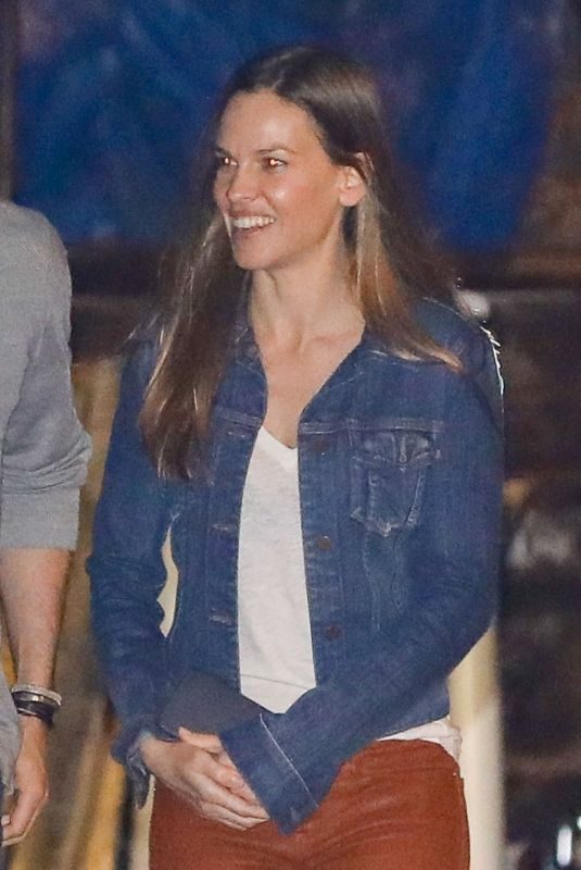 HILARY SWANK and Philip Schneider Out for Dinner at Soho in Malibu 02/09/2018