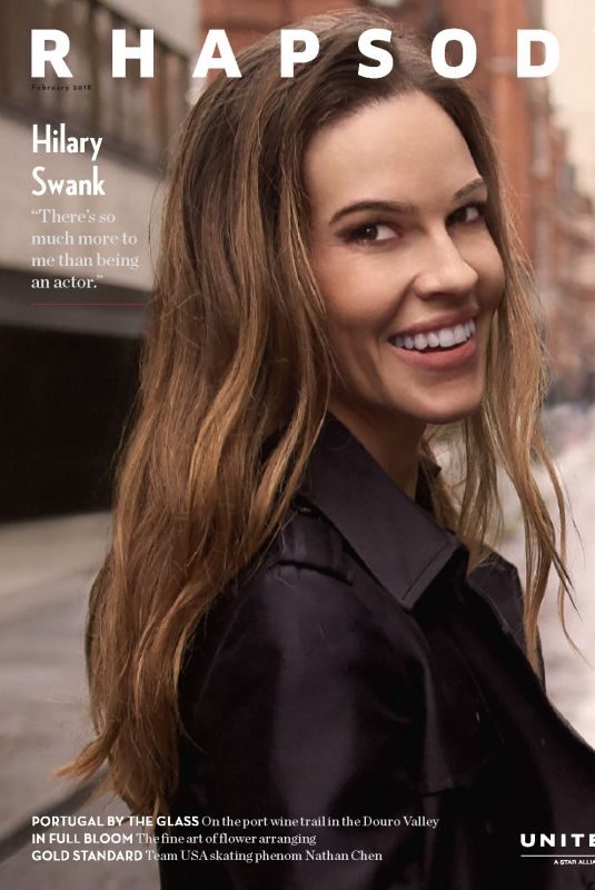 HILARY SWANK in Rhapsody Magazine, February 2018