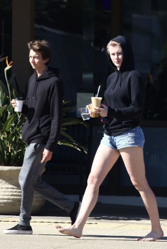 IRELAND BALDWIN in Denim Shorts Out in Malibu 02/20/2018
