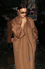 IRINA SHAYK Leaves Her Hotel in New York 02/11/2018