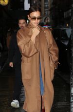 IRINA SHAYK Leaves Her Hotel in New York 02/11/2018