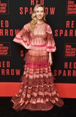 ISABELLA BOYLSTON at Red Sparrow Premiere in New York 02/26/2018